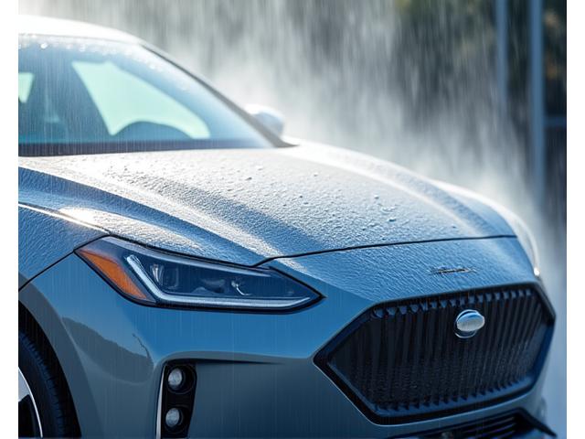 Advanced touchless drying system leaving a spot-free finish on a car