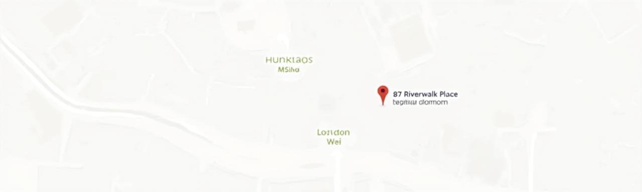 Map showing LuminaStream AutoSpa location at 87 Riverwalk Place, London